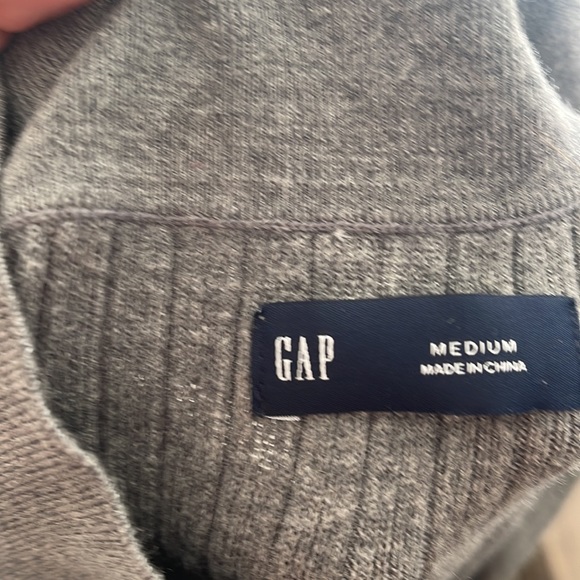 Soft 3/4 Sleeve Grey Collared Shirt - Picture 4 of 4